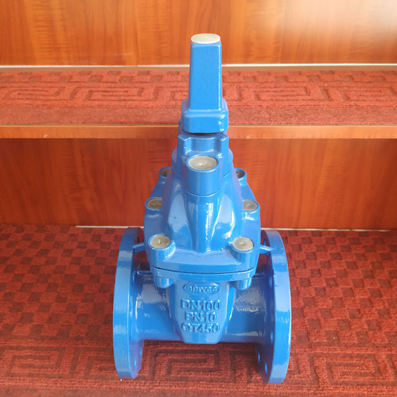 China Manufacturer En Standard Ce ISO Ggg50 Ductile Iron Soft Seat Flange Hand Wheel Manual 6 Inch Water Gate Valve