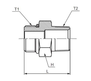 Stinless Steel O-Ring to Male Pipe Hydraulic Connector (SAE Standard)