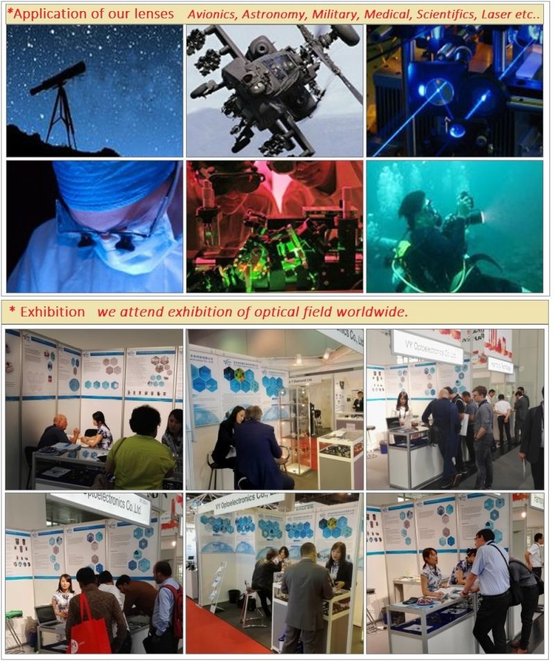 Optical K9 Glass Plano-Convex Cylindrical Lens for Collimating Light