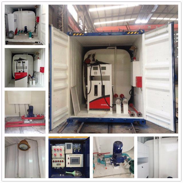 20FT and 40FT Containerised Diesel Fuel Tank Portable Fuel Station/Mobile Filling Station for Gas Station