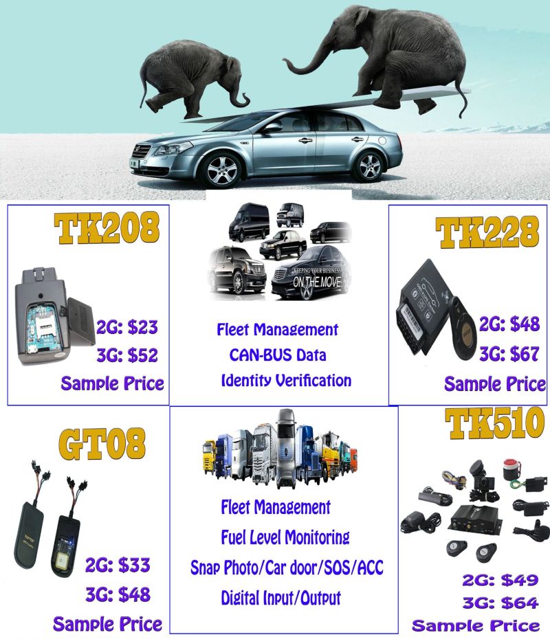 Tk510 GPS Vehicle Tracker with Camera and Ultrasonic Fuel Level Sensor (K510-L)