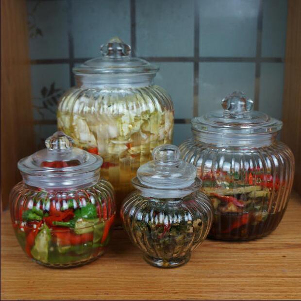 Large Stock Jam Jar Honey Jar Pickle Storage Food Jar Kitchen Glass Jar