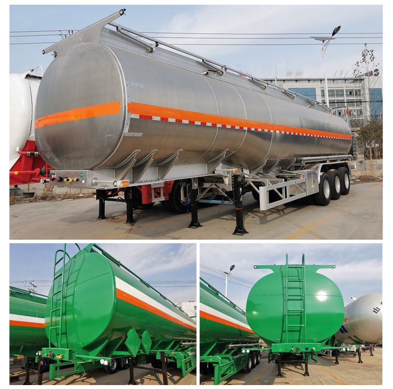 Luen Best Quality 3axles 75m3 Fuel Tank Semi Trailer Truck Oil Tanker