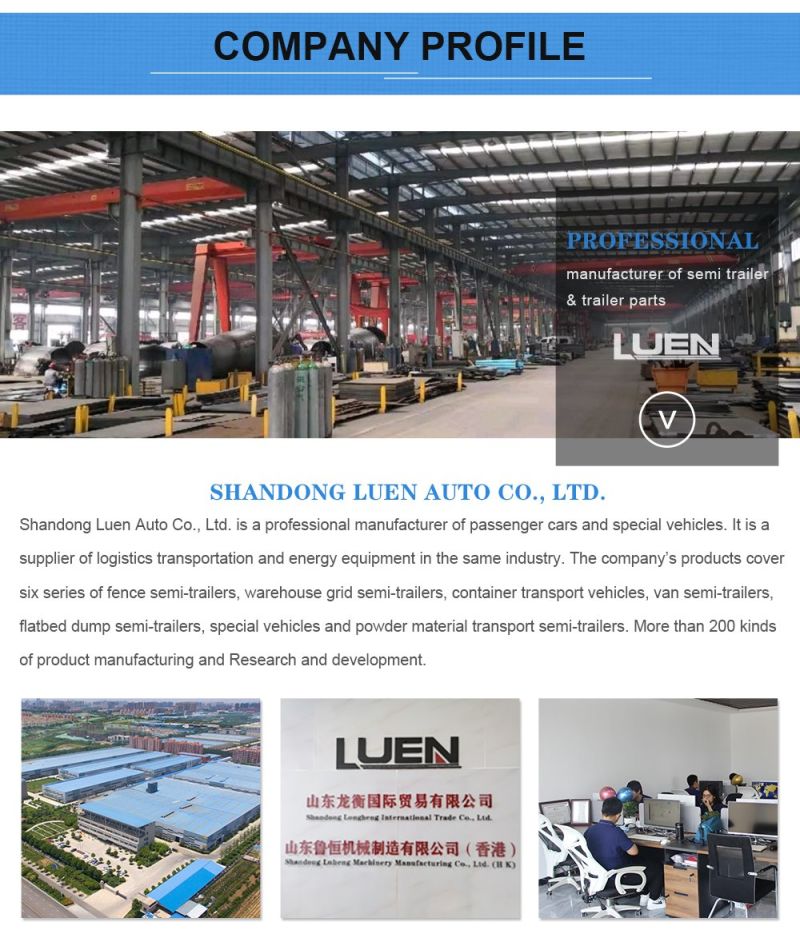 Luen 3axles 60m3 Fuel Tank Truck for Oil Tanker Trailers Trucks for Sale