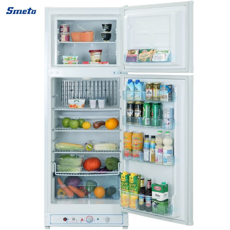 Smeta 280L Top Freezer Double Door Kerosene Gas Absorption Refrigerator