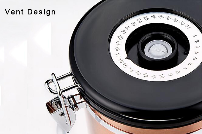 Stainless Steel Jar Coffee Jar Storage Coffee Beans Jar Stainless Steel Kitchenware Jar