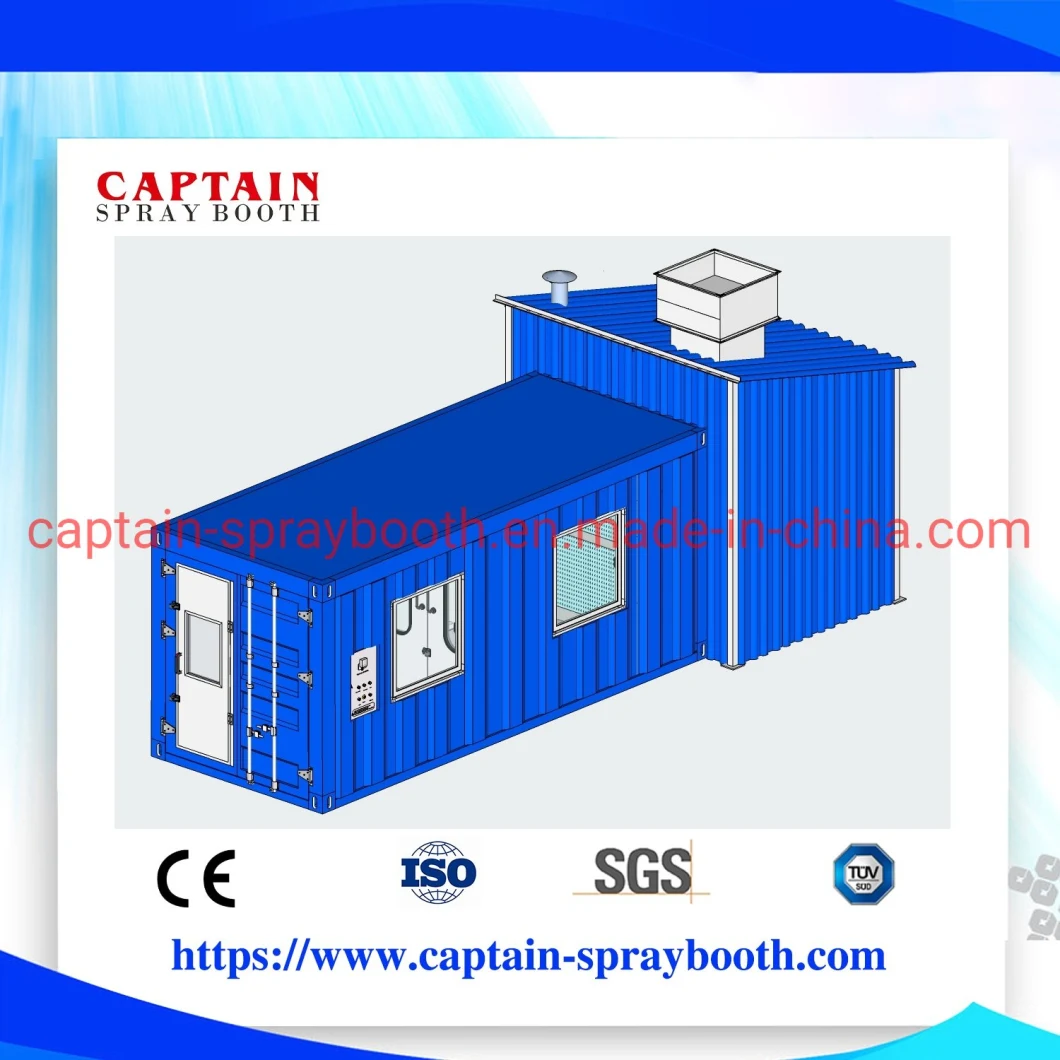 Electrical Model Container Spray Booth / Container Paint Cabinet