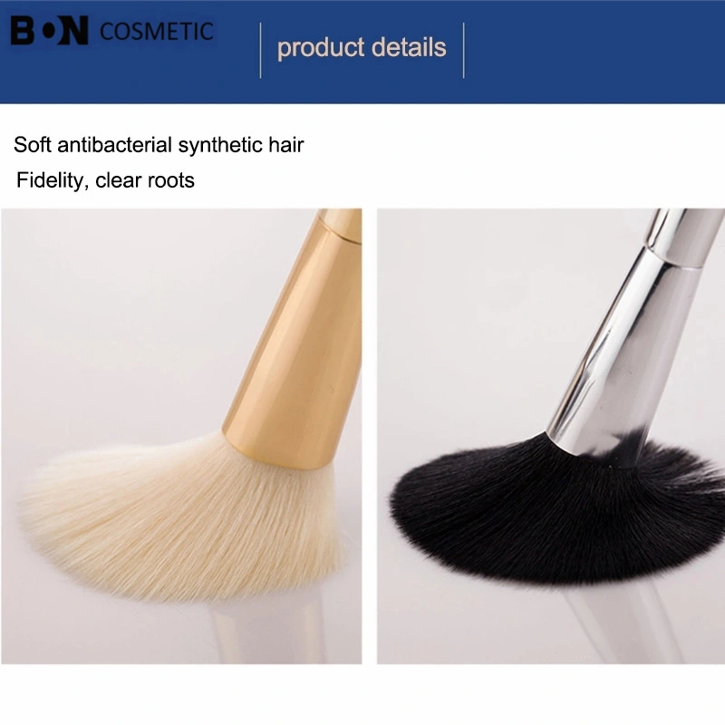 6PCS Portable Silver Cosmetic Brushes Kit Private Label Makeup Brush