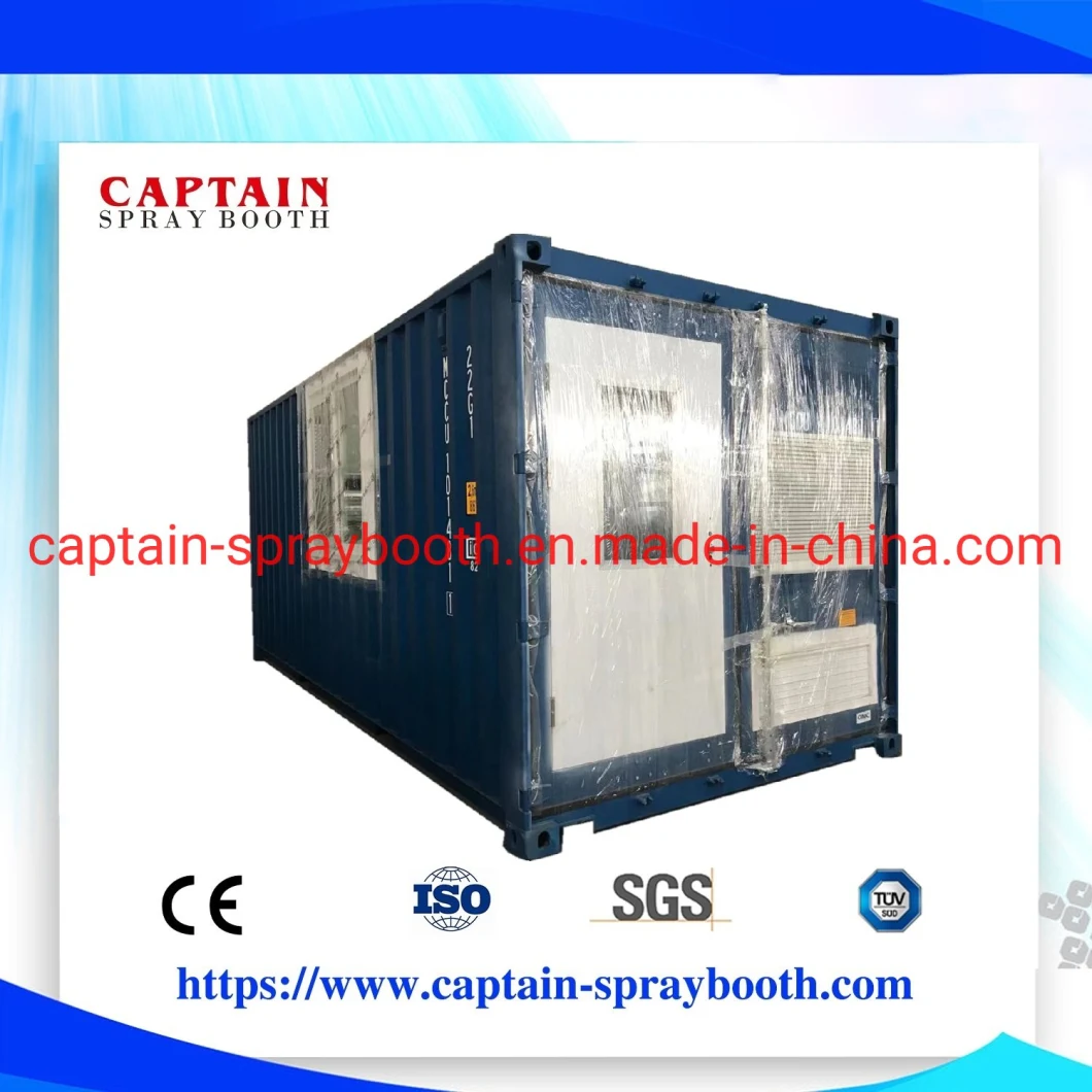 Electrical Model Container Spray Booth / Container Paint Cabinet