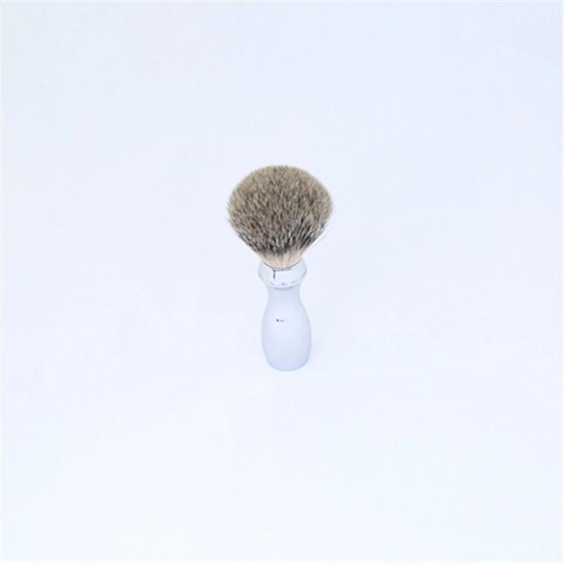 Metal Handle Barber Shaving Brush Badger Hair Knot Shave Brush for Men