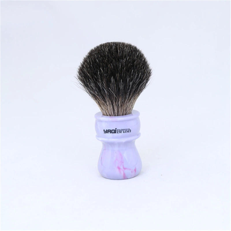 Yaqi Brand Wholesale Resin Handle Badger Hair Knot Synthetic Hair Knot Shaving Brush