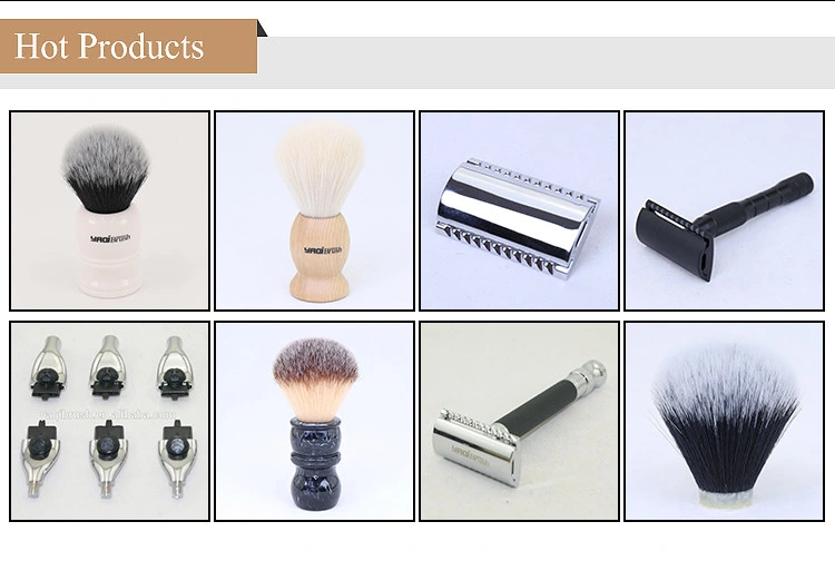 Metal Handle Barber Shaving Brush Badger Hair Knot Shave Brush for Men