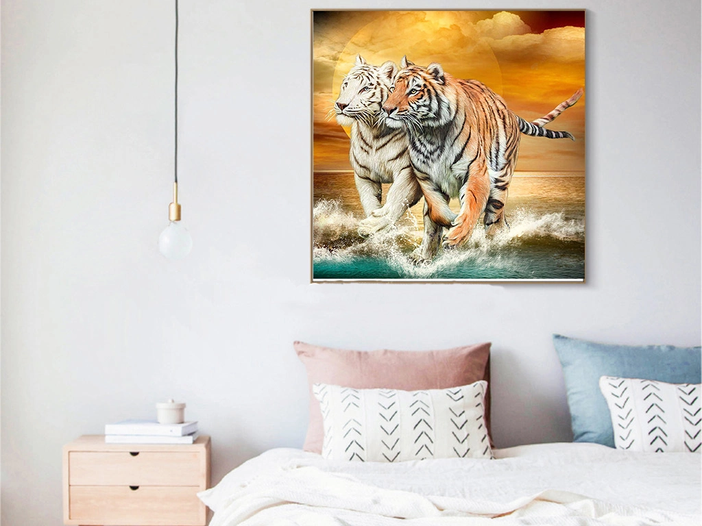 Cheap Price Tigers Walking 5D Diamond Painting Mosaic Art Painting