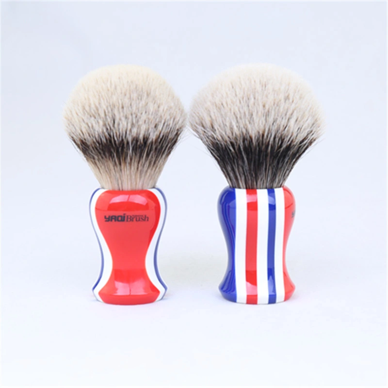 Yaqi Resin Handle Synthetic Hair Badger Hair Personal Grooming Shaving Brush for Men