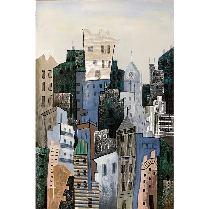 Oil Painting Cityscape Landscape Home Decoration Canvas Oil Painting