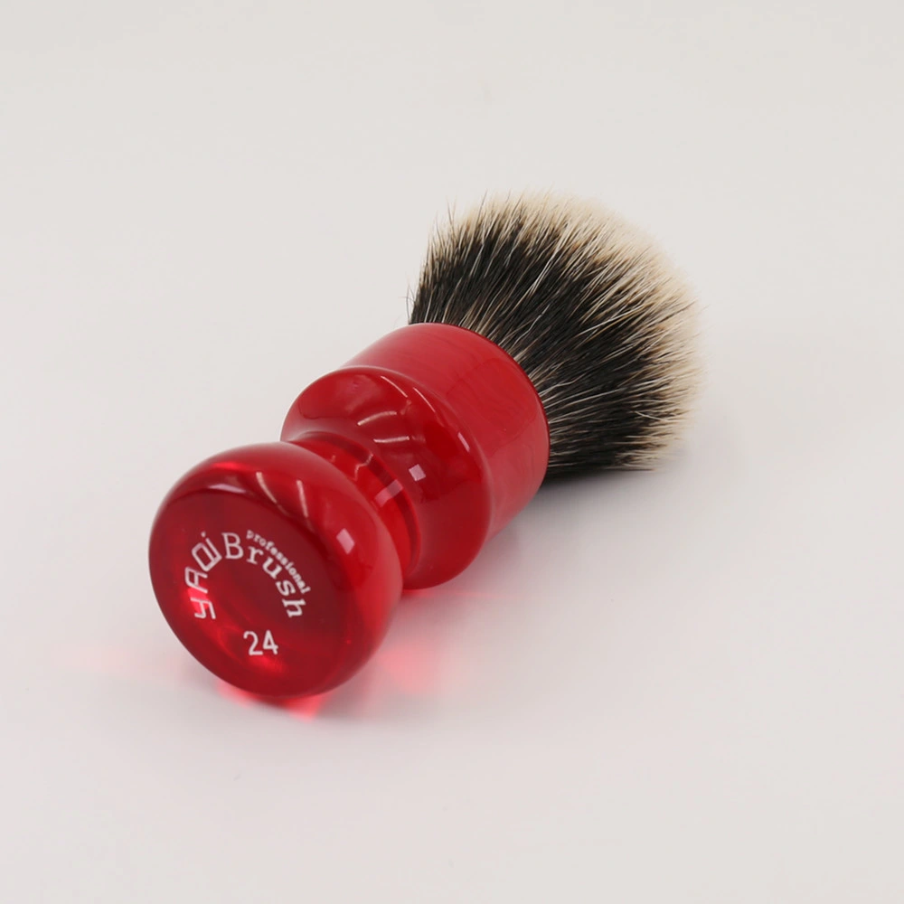 Yaqi Ruby Two Band Badger Hair Men Shaving Brush