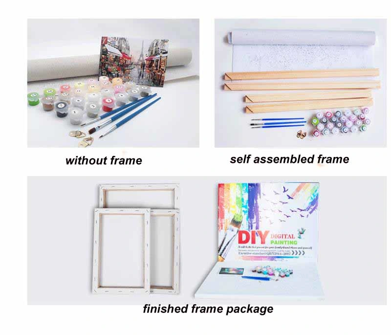 Personality DIY Custom Painting by Numbers for Adults Photo Kids Gift Oil Acrylic Paint on Canvas