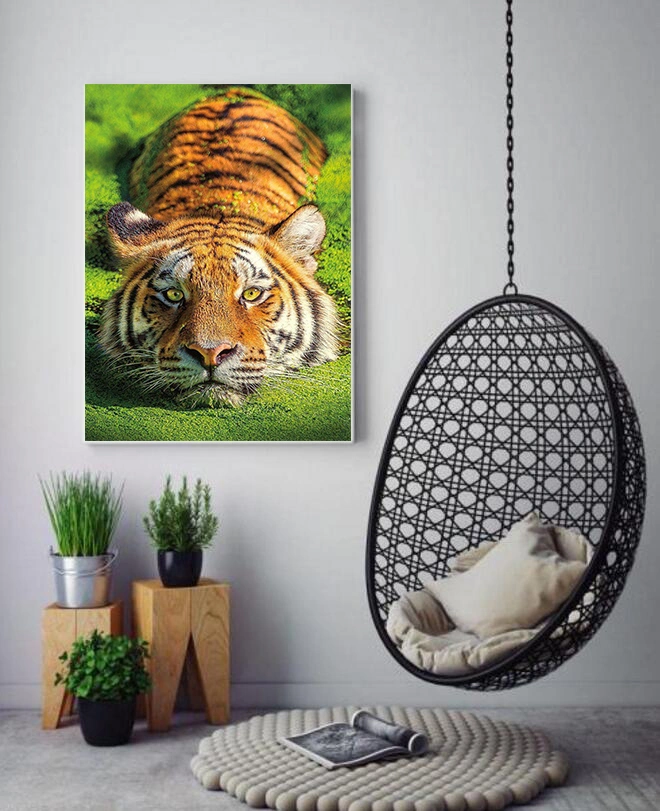 Hot Sale Tiger DIY Diamond Painting Full Drill Rhinestone Art Painting