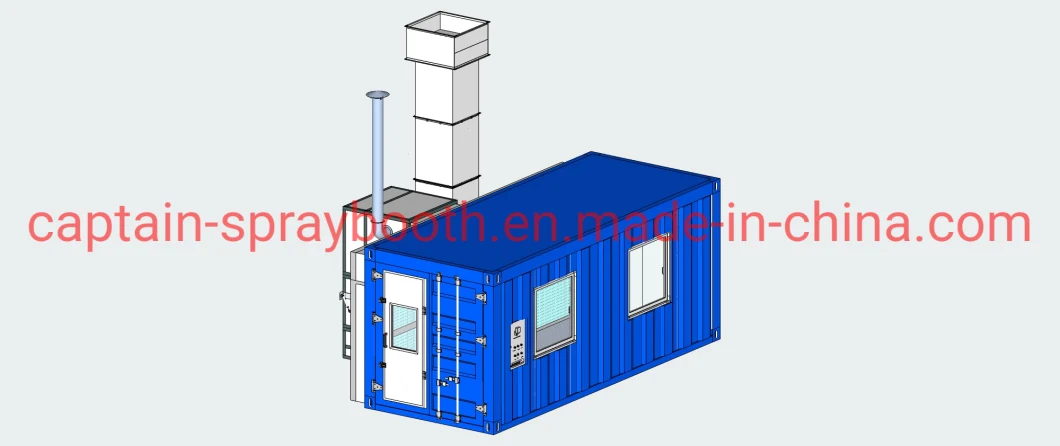 Electrical Model Container Spray Booth / Container Paint Cabinet