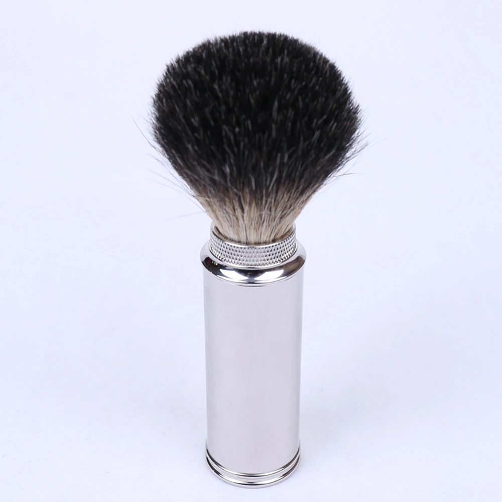 Yaqi Brand or Private Label Chrome Badger Hair Shaving Brush Long Mental Handles Travel Brush