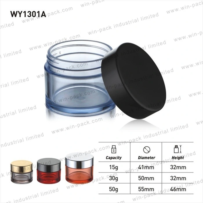 Winpack Hot Product Empty Cosmetic 15ml Acrylic Jar with Paint Different Color