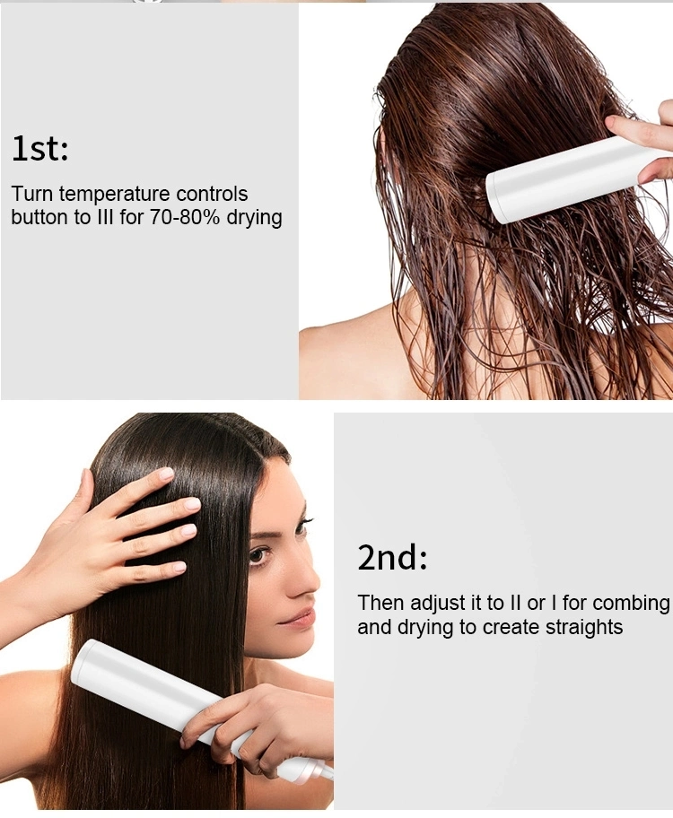 Professional Hair Dryer Brush for Volume Hair Dryer Volumizer Hot Air Brush Hair Straightener Brush