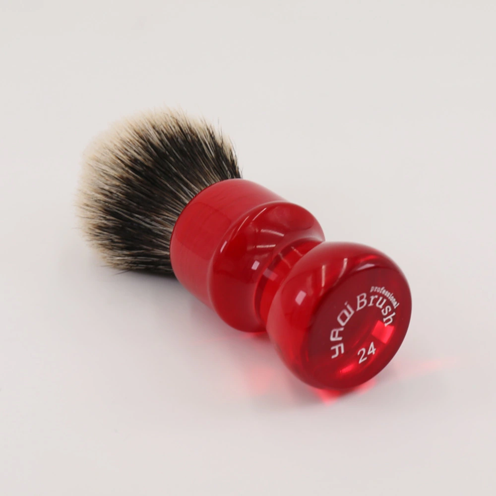 Yaqi Ruby Two Band Badger Hair Men Shaving Brush