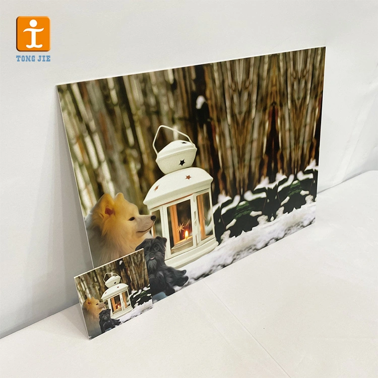 Custom UV Printing on White Acrylic Sign Photo Frame