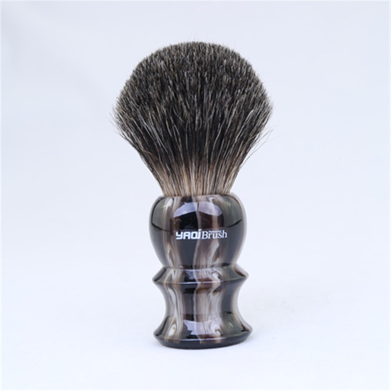 Yaqi Brand Resin Handle Synthetic Hair Badger Hair Knot Shaving Brush