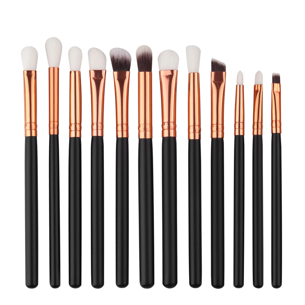 12PCS Eyeshadow Make up Brushes Eyebrow Eyeliner Professional Eyes Makeup Brushes Set