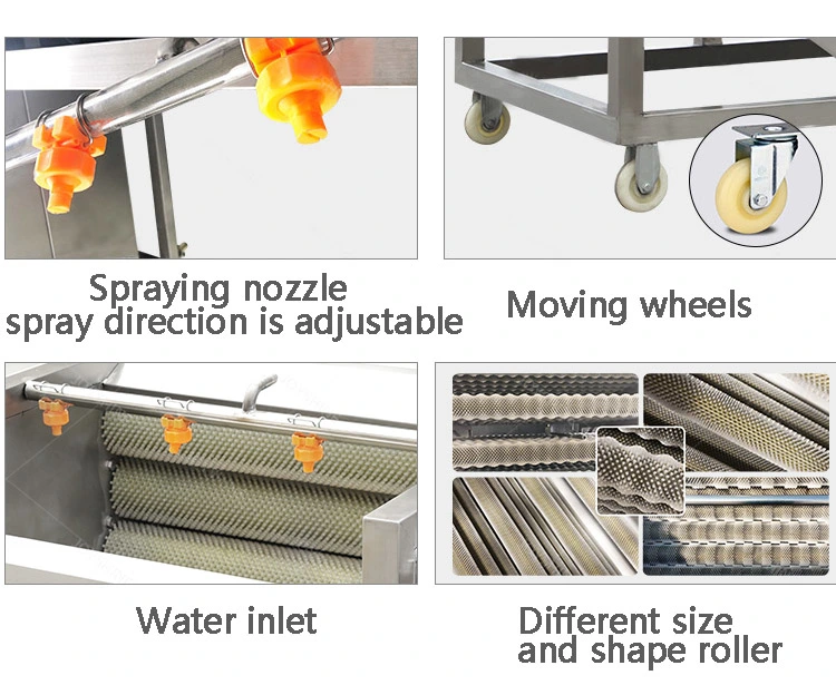 Potato Washing Machine Brushes Potato Plant Cleaning machinery