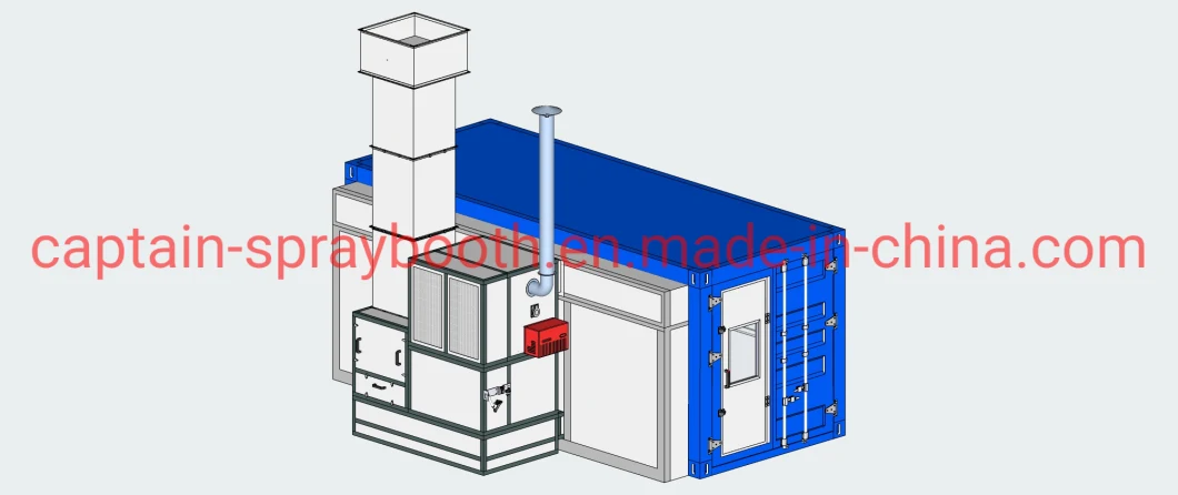 Electrical Model Container Spray Booth / Container Paint Cabinet