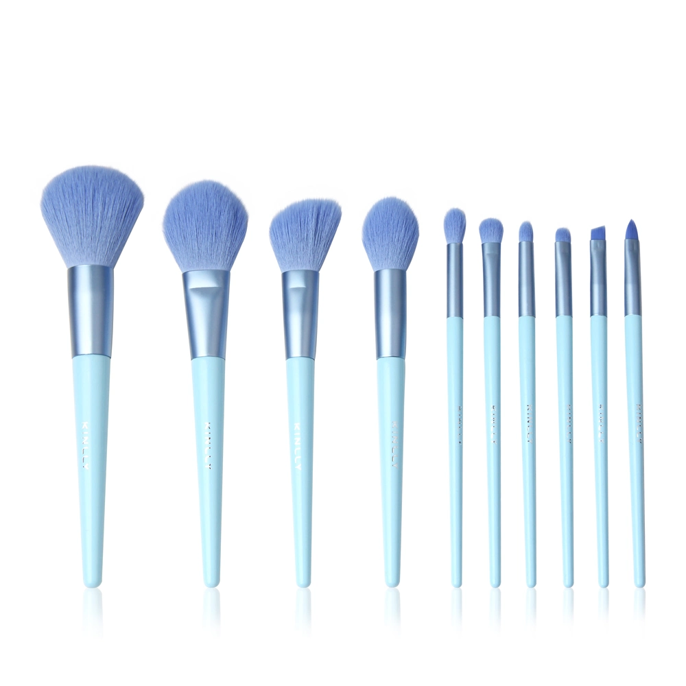 10PCS Super Soft Nano Nylon Hair Makeup Brushes Face and Eye Brush Cosmetic Brush Set