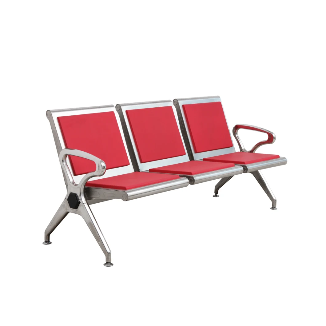 Cheap Price 3 Seater Steel Airport Seating Bench Waiting Chair Railway Station Bench