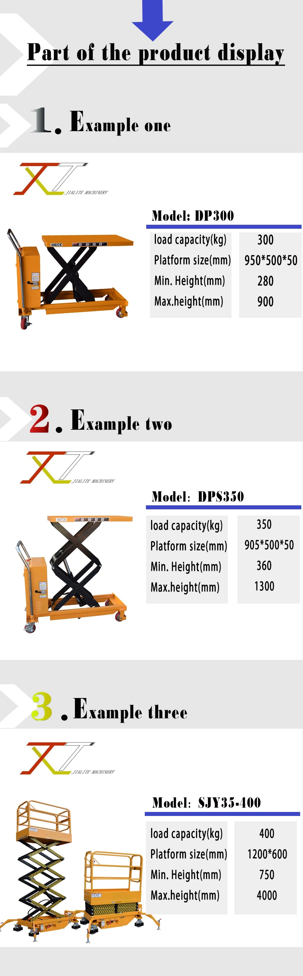 Electric Construction Equipment China Hydraulic Mobile Towable Telescopic Boom Lift for Sale