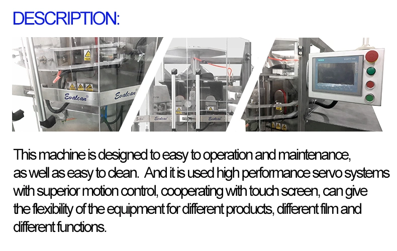 Automatic Vertical Frozen Food Packing Machine with Multihead Weigher Pillow Bag Packing Machine