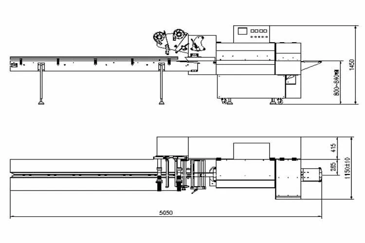 Automatic Flow Wrapper Pack Face Mask Packing Machinery Disposable/Disposable Medical Mask Packaging Machine