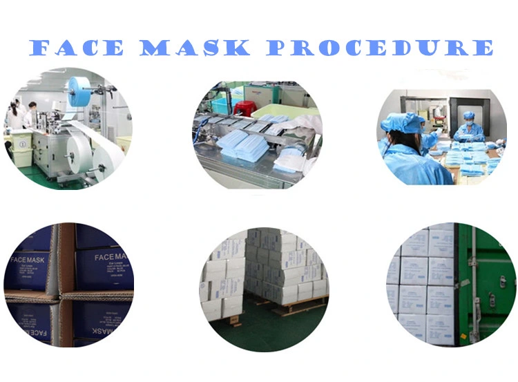 Disposable Face Mask with Earloop 3ply Surgical Mask Pack 50