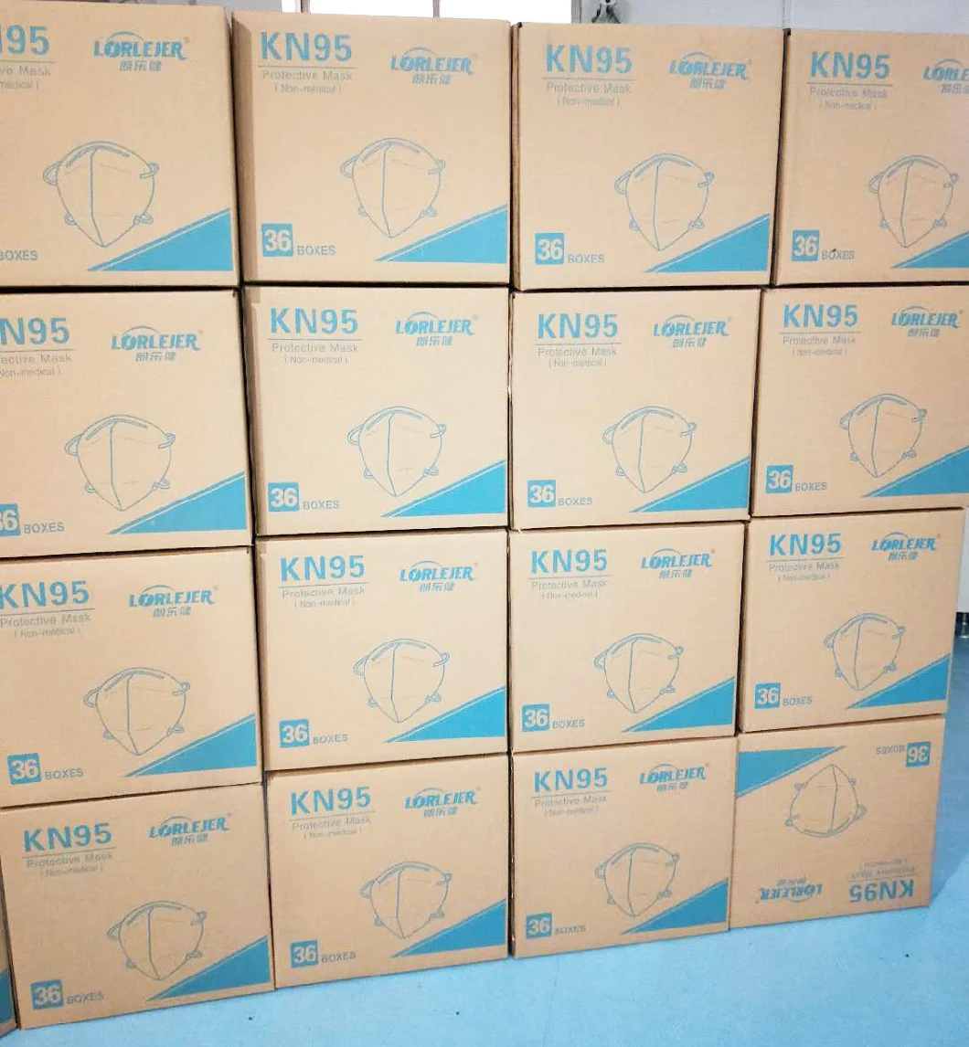 5ply KN95 Protective Face Mask with GB2626 Mask Factory Delivery Fast 3D Fold Mask