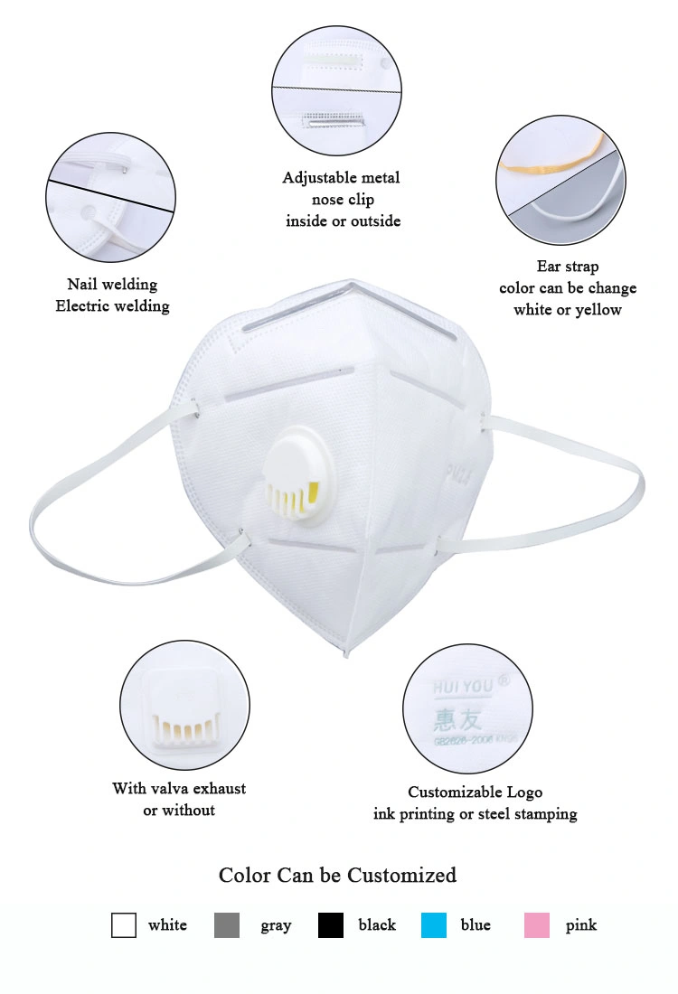 KN95 Protective Face Mask with GB2626-2006 Mask Factory Delivery Fast 3D Fold Mask