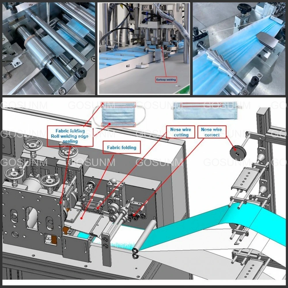 Flat Mask Machine Whole Product Line Facial Mask Welding Packing Machine Full Automatic Mask Making Machine