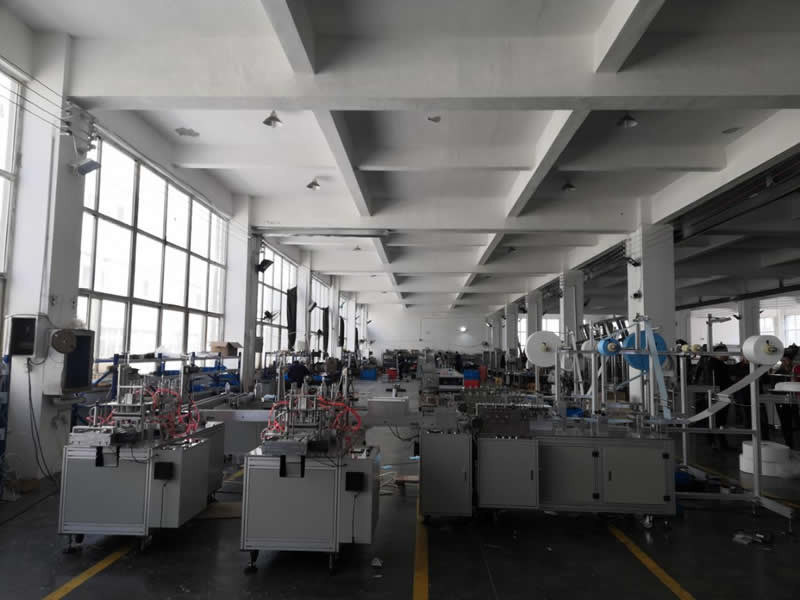 Automatic Surgical Medical Disposable Face Mask Making Packing Packaging Machine Face Mask Production Line