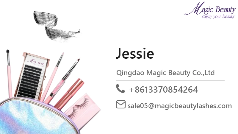 Je Elliptical Flat Lashes Private Label Cashmere Volume Eyelash Extension