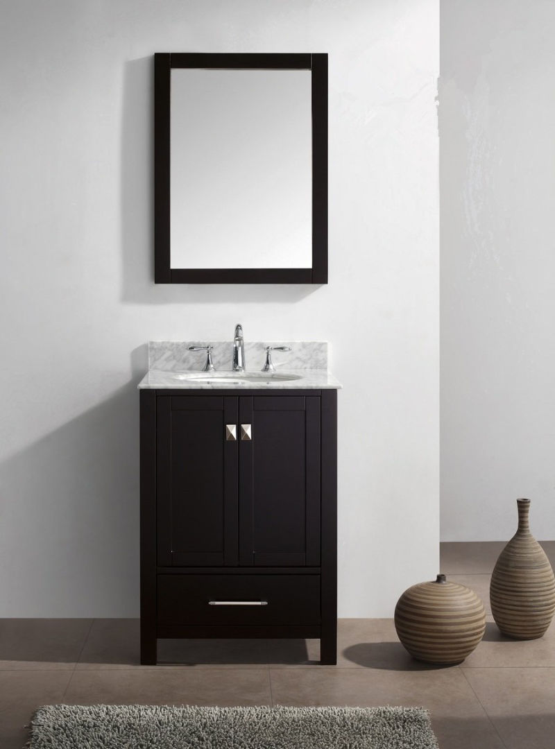 24inch Soft Closing White Modern Bathroom Vanity