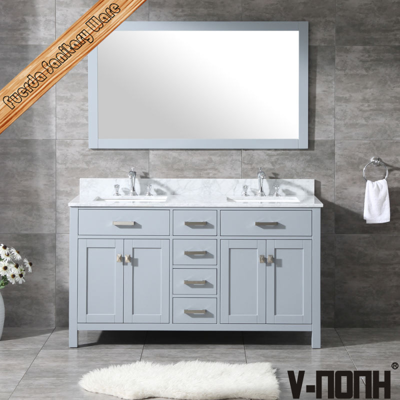 Modern Solid Wood Bathroom Sink and Cabinet Combo