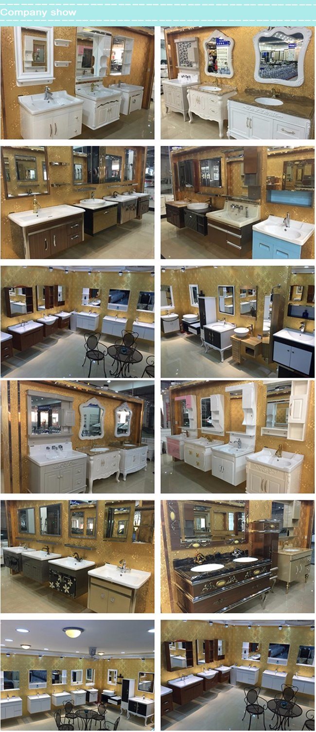 47 Inch Wooden Solid Wood Vanity with Mirror Cabinet and Side Cabinet