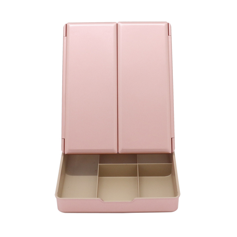 Manufacturer Black LED Beauty Makeup Mirror with Organizer