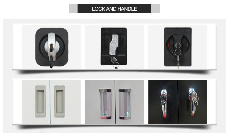 Utility Wardrobe with Mirror Swing Door Metal File Cupboard