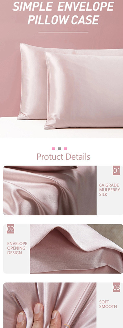 100% Silk Pillowcase Pillow Case Cover