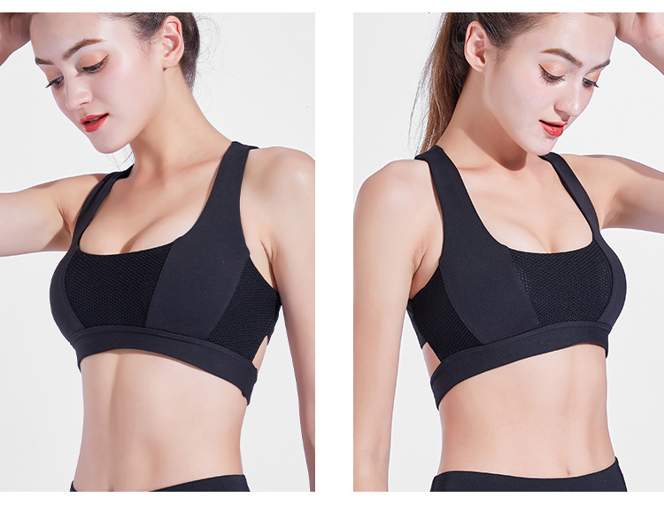 Ladies High Support Cross Back Push up Sport Bra